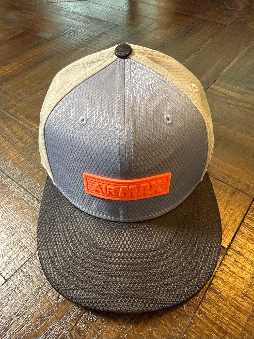 Nike Air Max True Snapback Hat Gray Black Orange Men’s Adjustable Cap